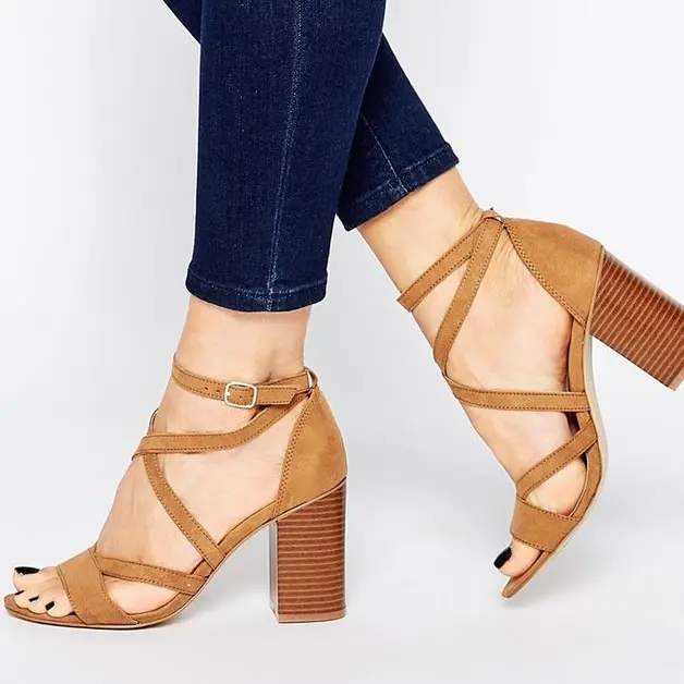 Strappy Block Heel Sandals