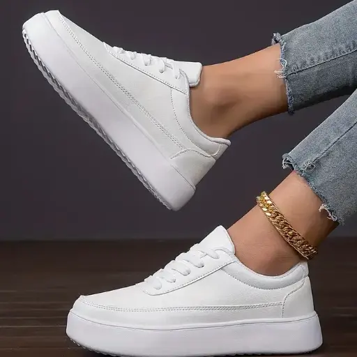 Platform White Sneakers